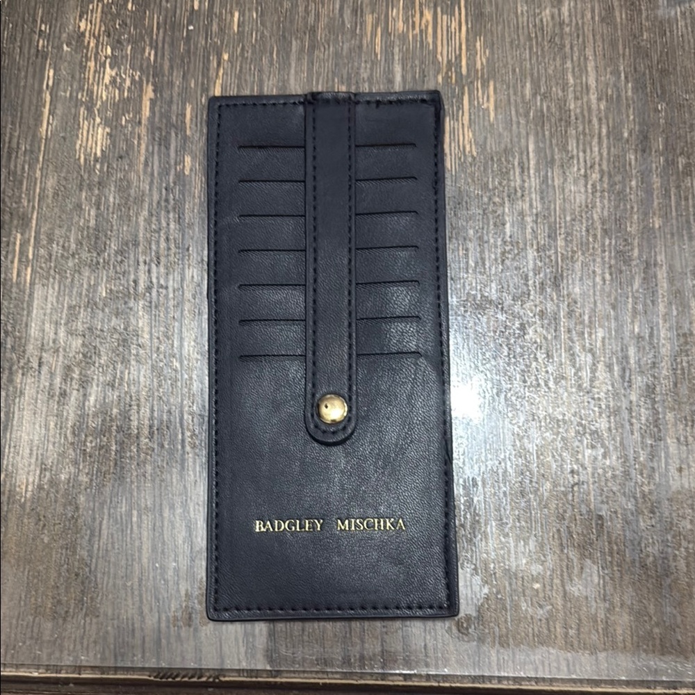 Badgley Mischka Black Key Card Holder